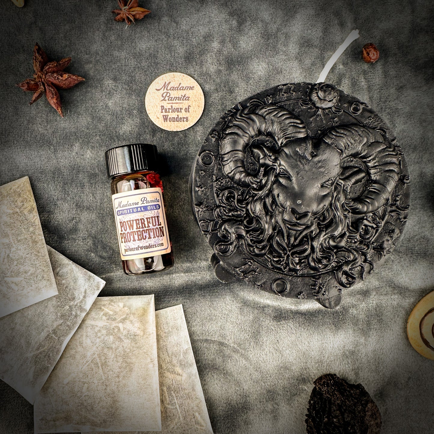 Aries Power Candle Spell Kit - Courage, Passion & Victory Magic