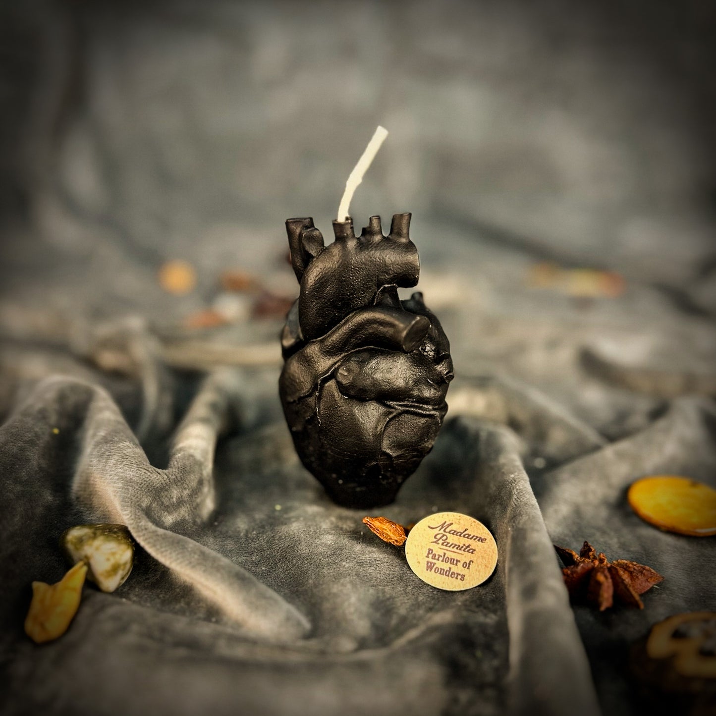 Beeswax Anatomical Heart Spell Candle