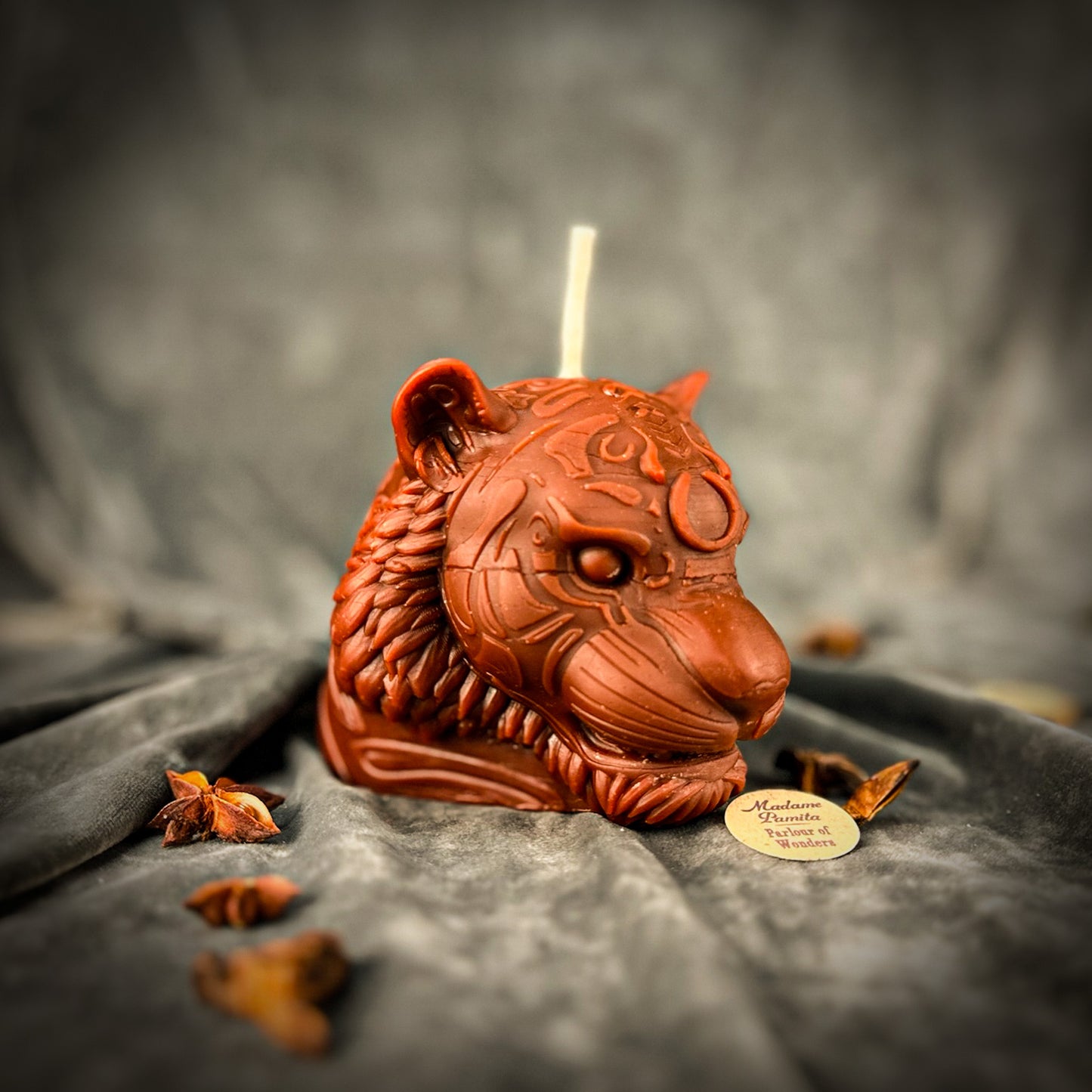 Brown Tiger Spell Candle