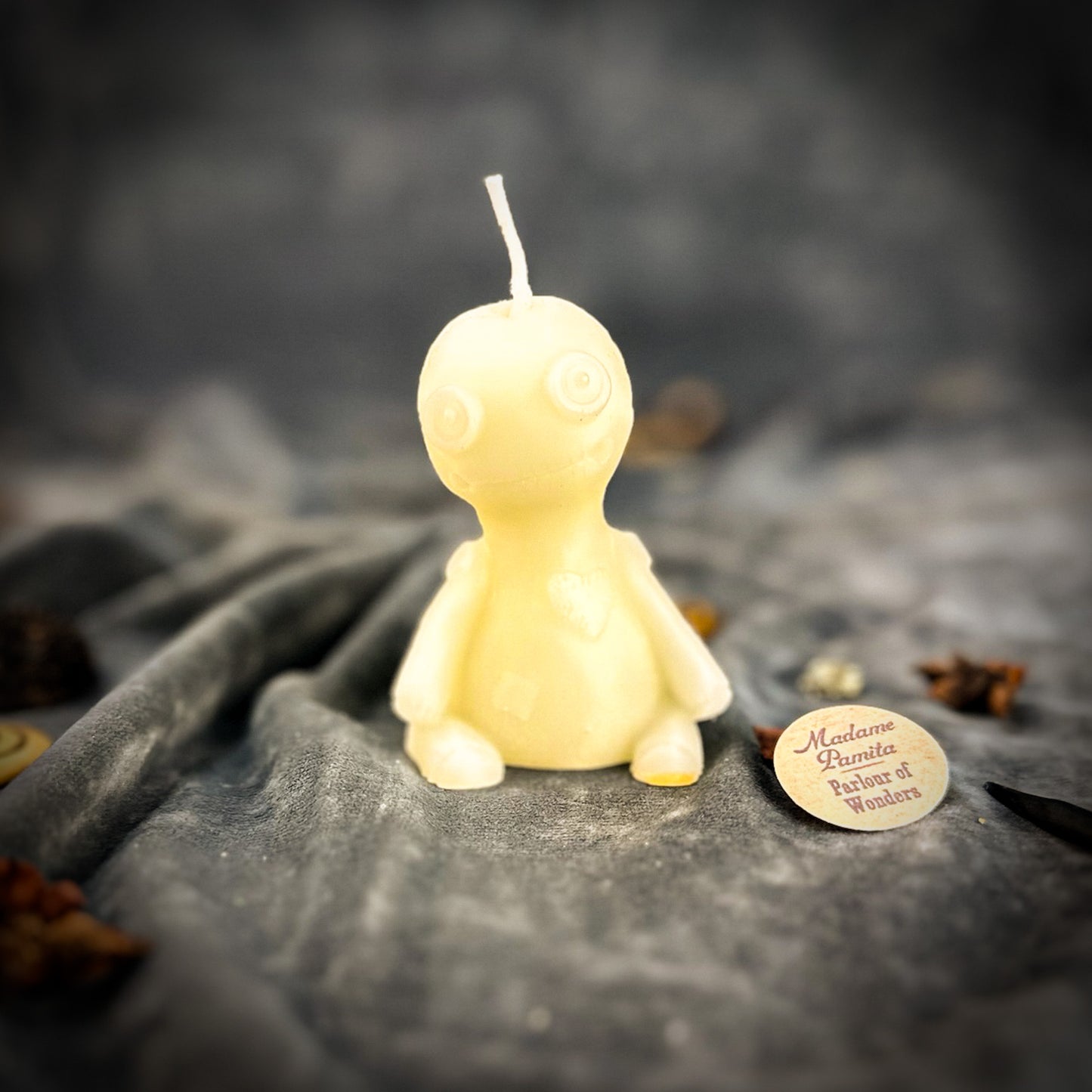 Beeswax Love Poppet Spell Candle - Sympathetic Magic & Influence