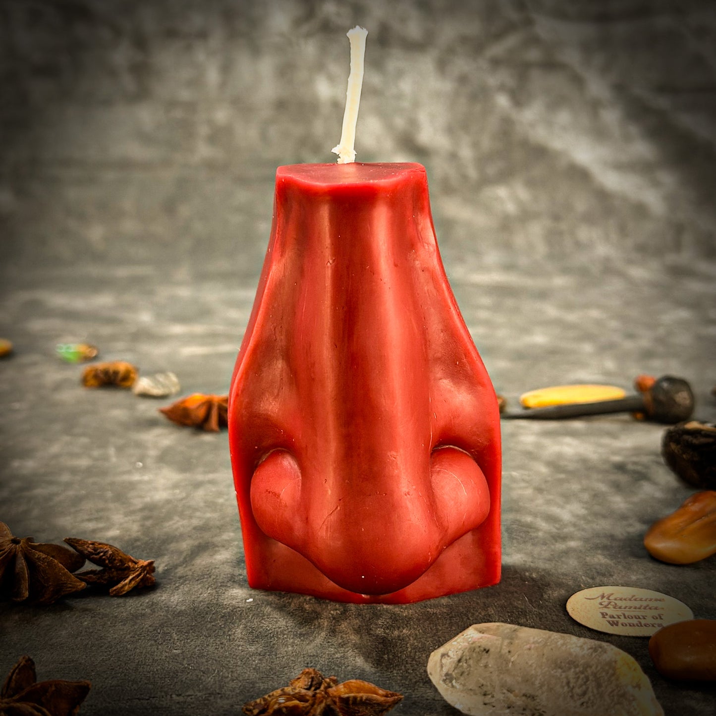 Beeswax Ex-Voto Nose Spell Candle - Clairalience, Intuition & Healing