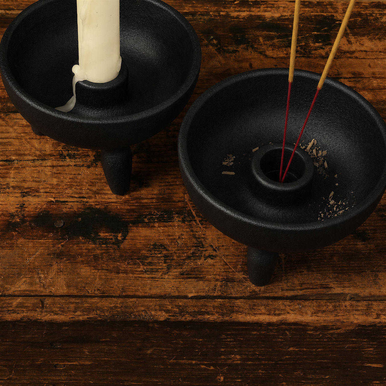 Cauldron Candle & Incense Holder