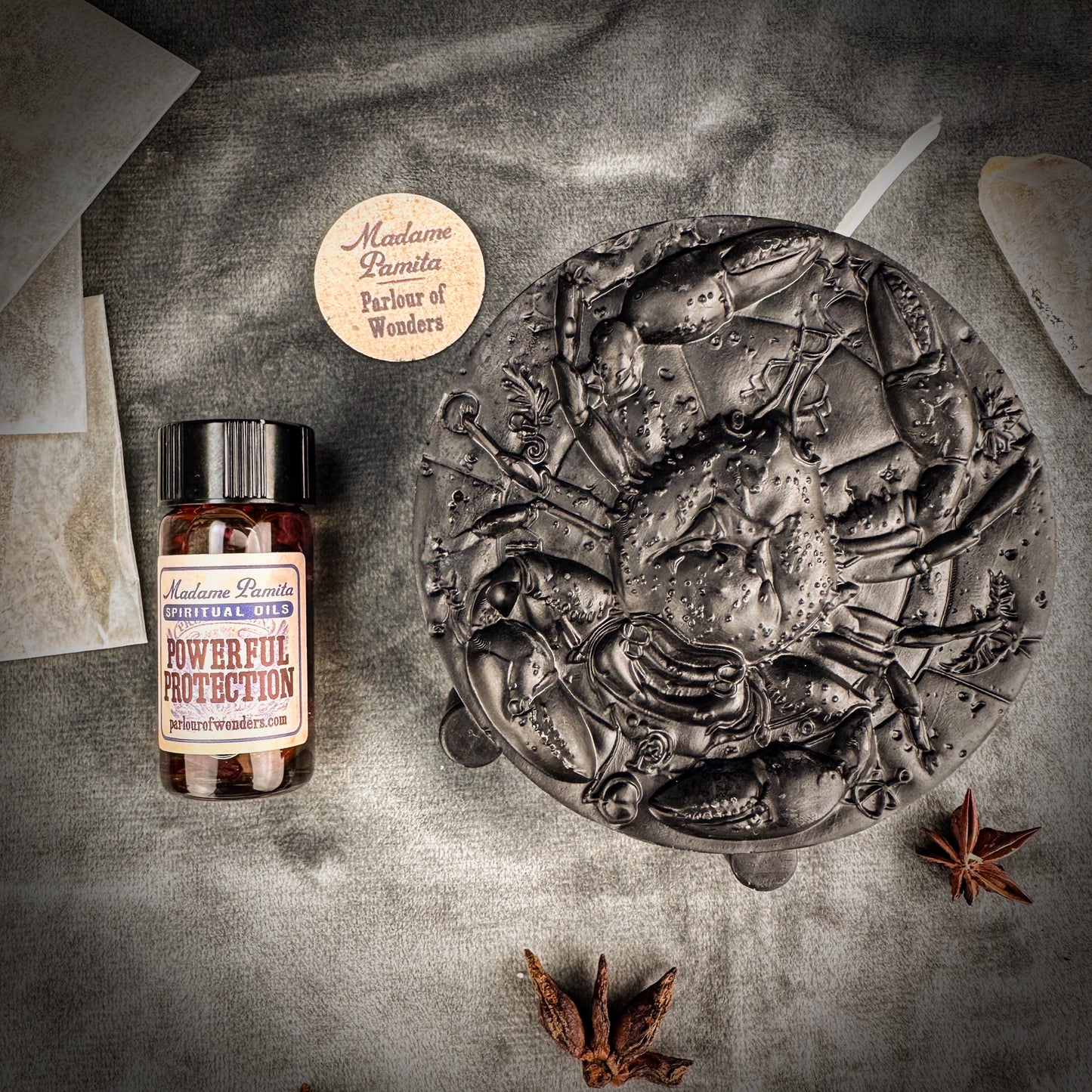 Cancer Power Candle Spell Kit - Intuition, Nurturing & Emotional Healing Magic