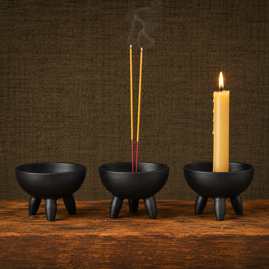 Cauldron Candle & Incense Holder