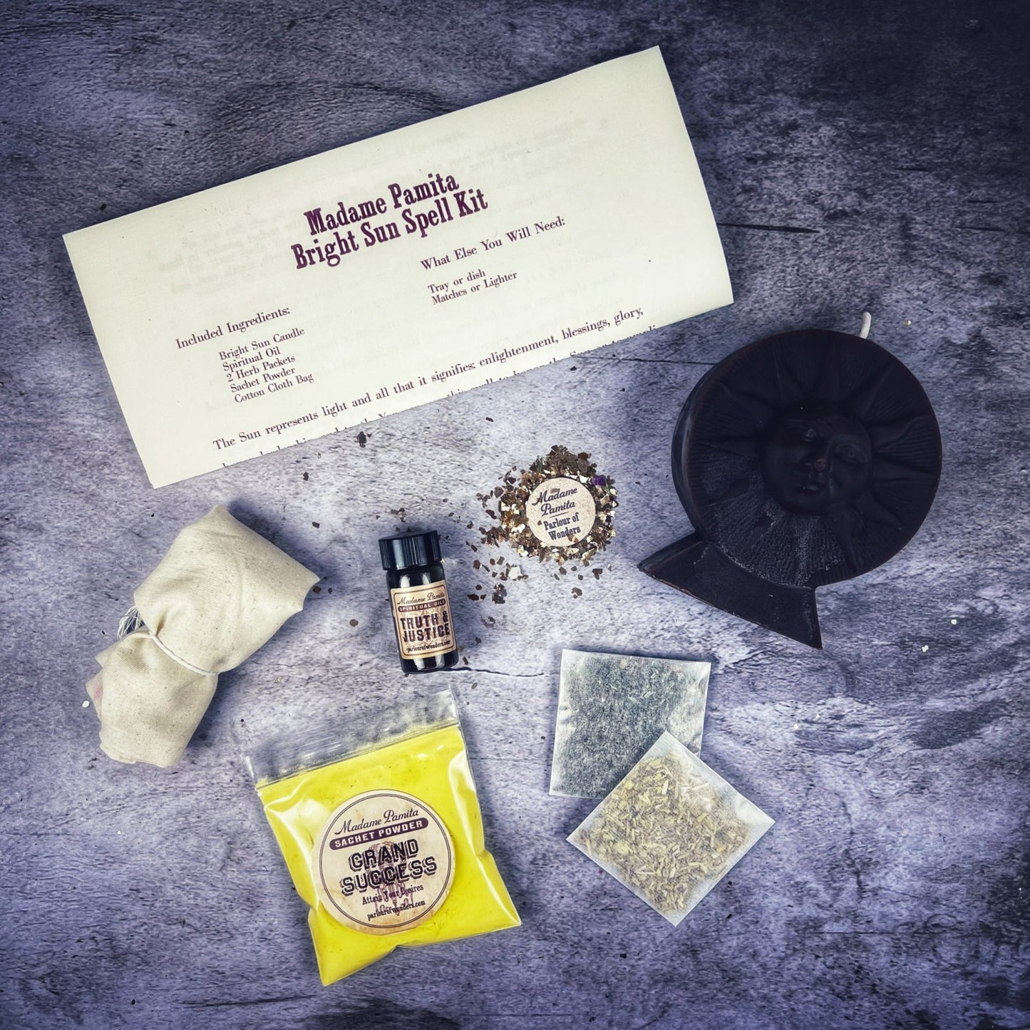 Bright Sun Candle Spell Kit