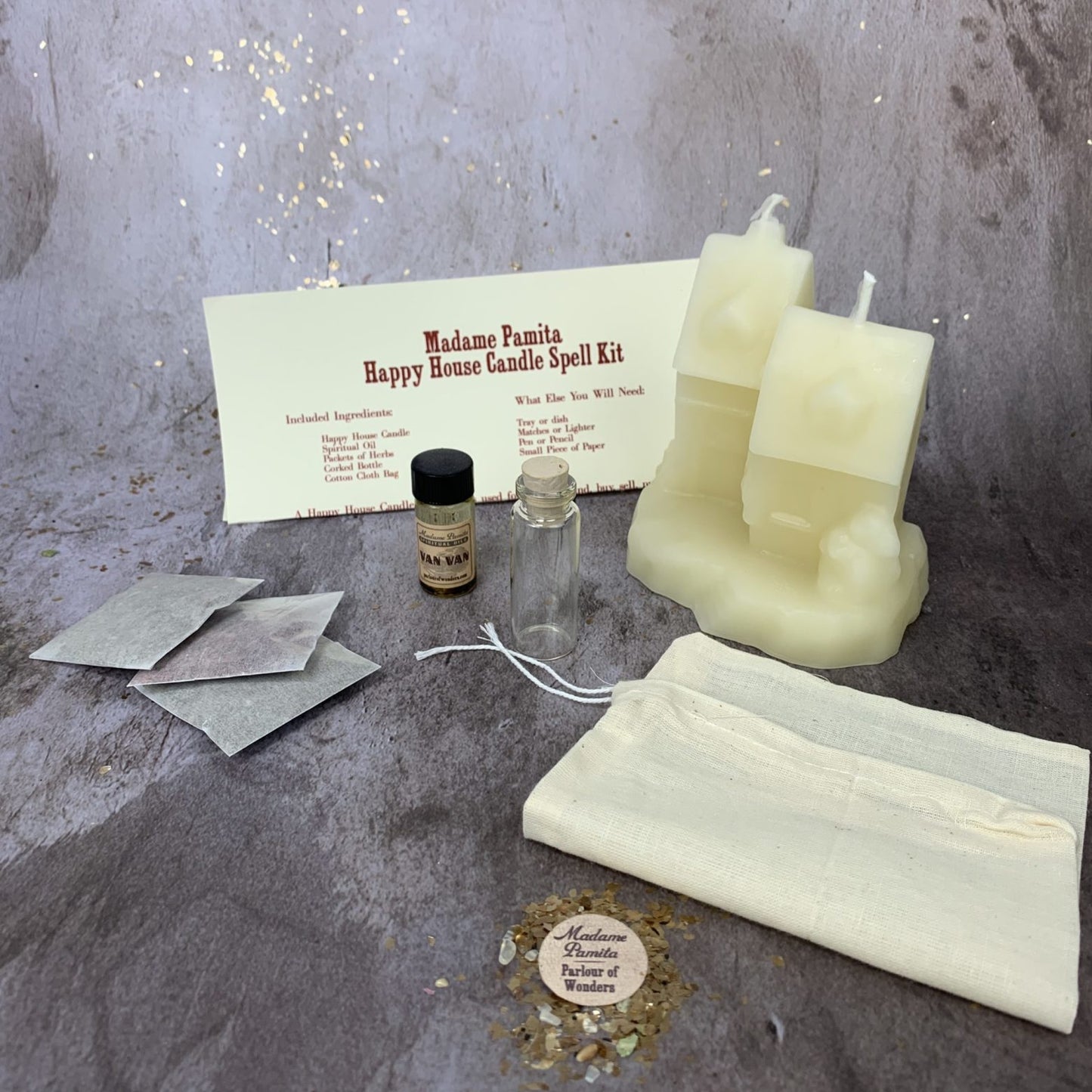 Beeswax Happy House Candle Spell Kit