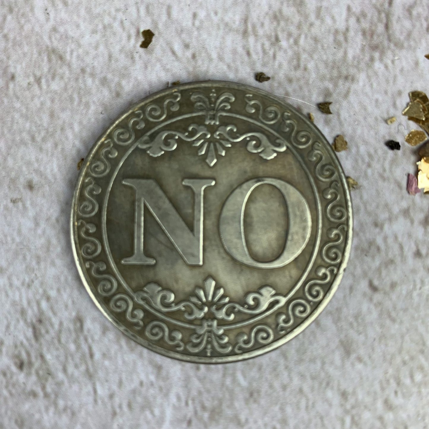 Vintage Style Yes No Divination Coin