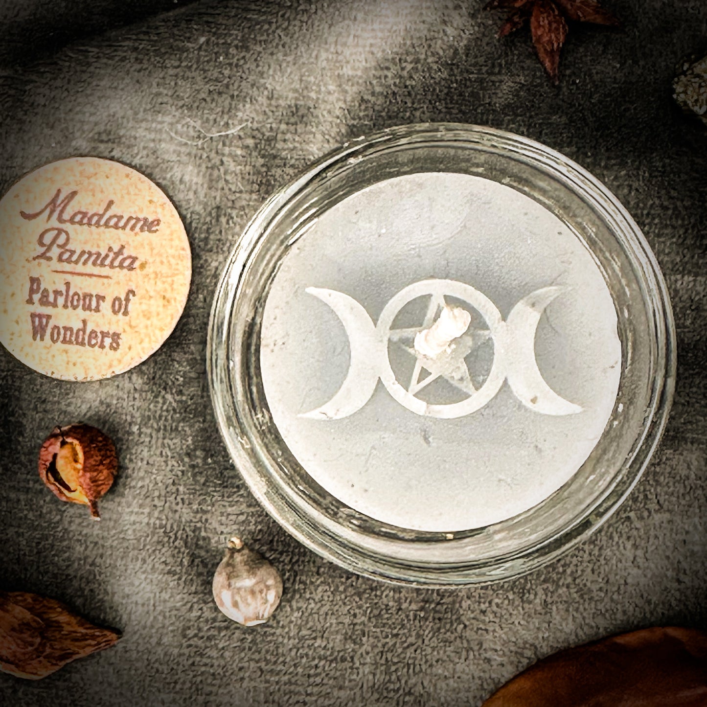 Triple Moon Beeswax Tea Light