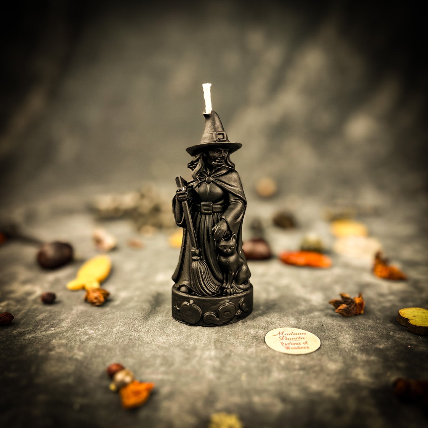 Beeswax Crone Witch Spell Candle - Elder Wisdom & Empowerment Magic