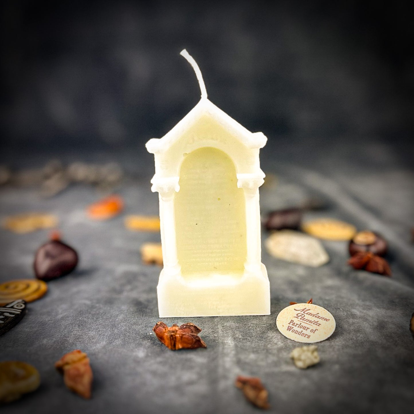 White Graveyard Spell Candle