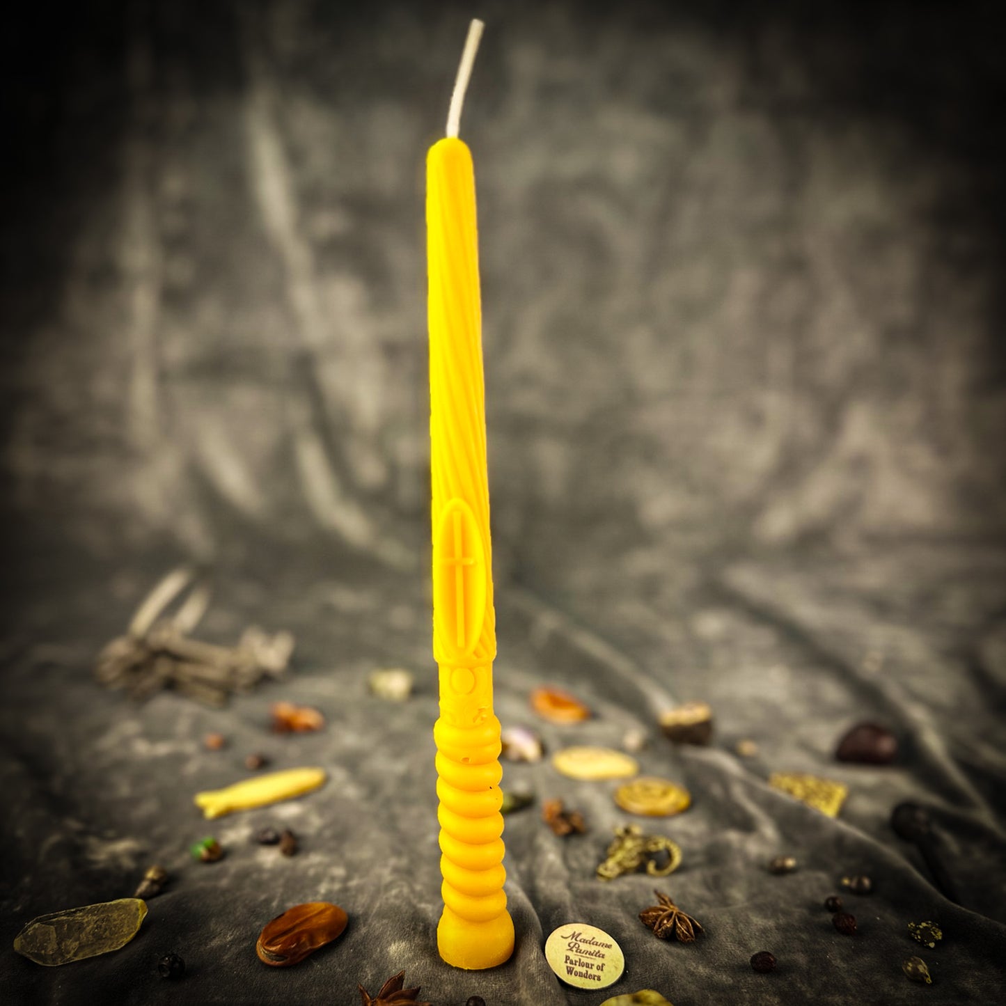 Yellow Candlemas Protection Candle