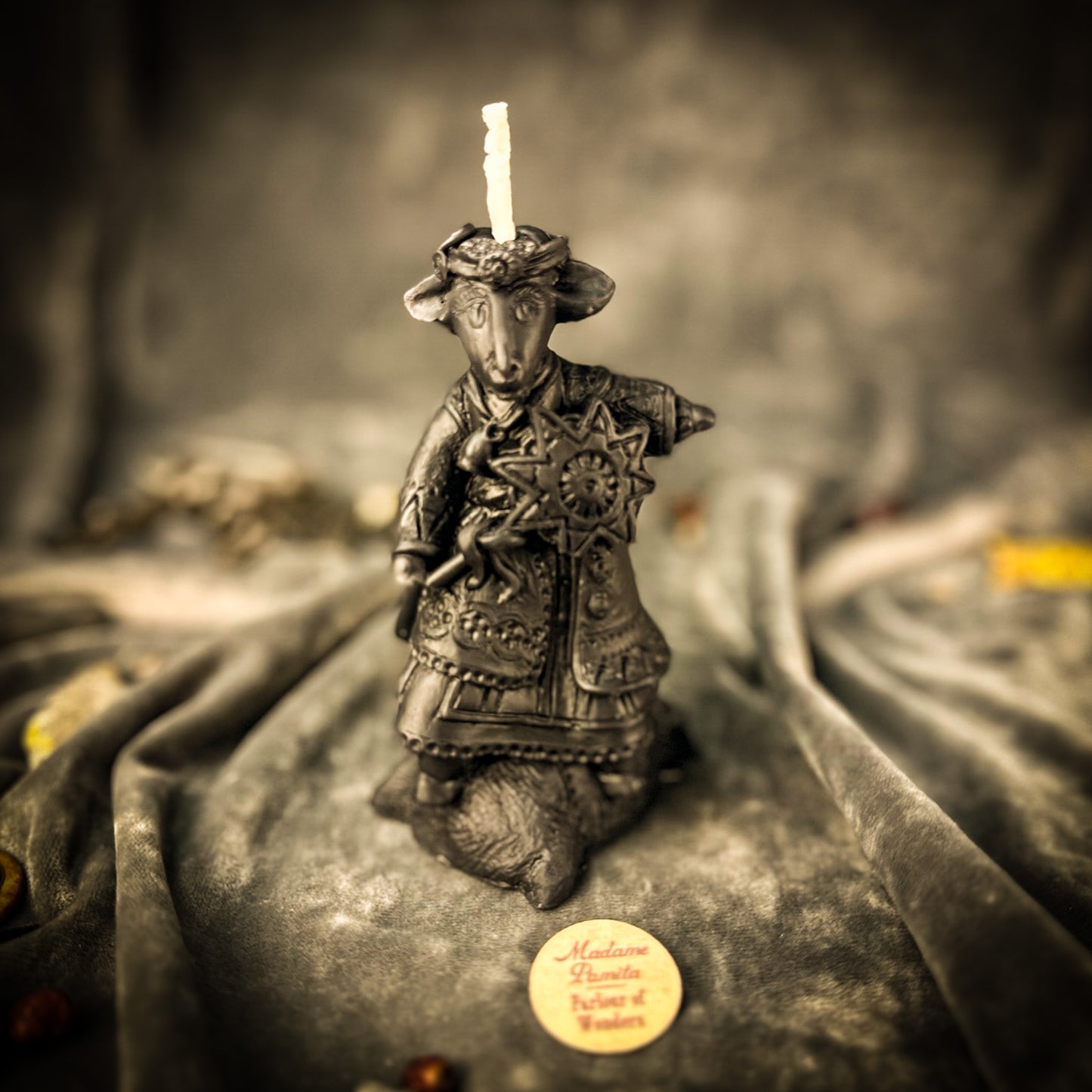 Black Koza Winter Goat Spell Candle