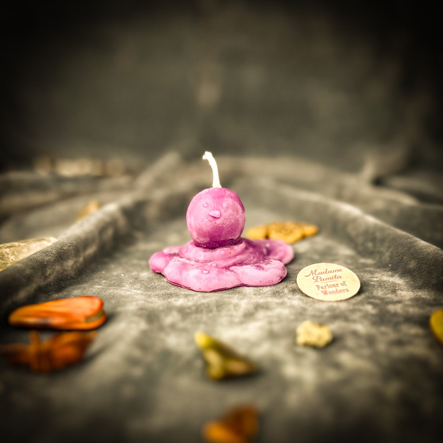 Purple Melting Snowman