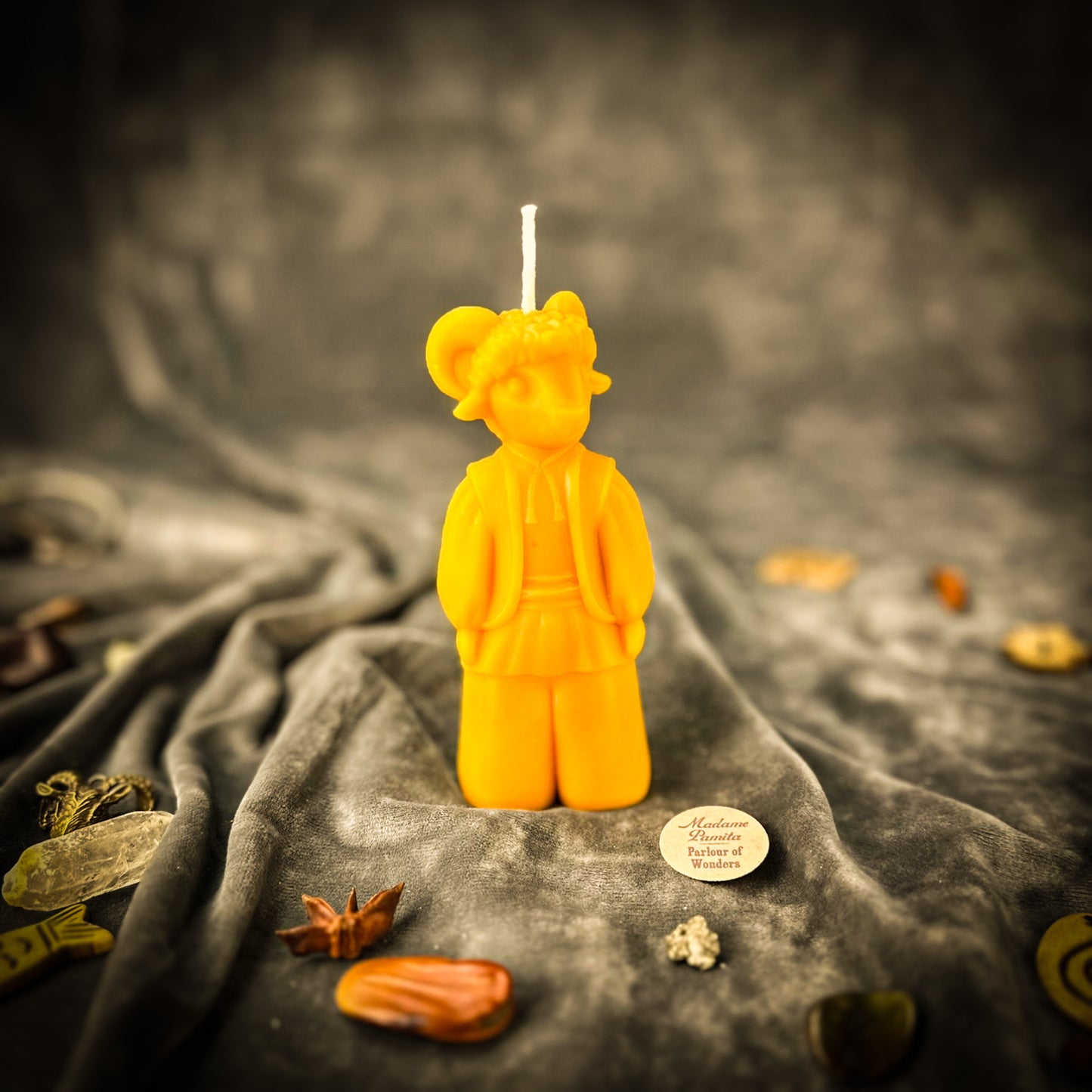 Yellow Goat of Blessings Candle