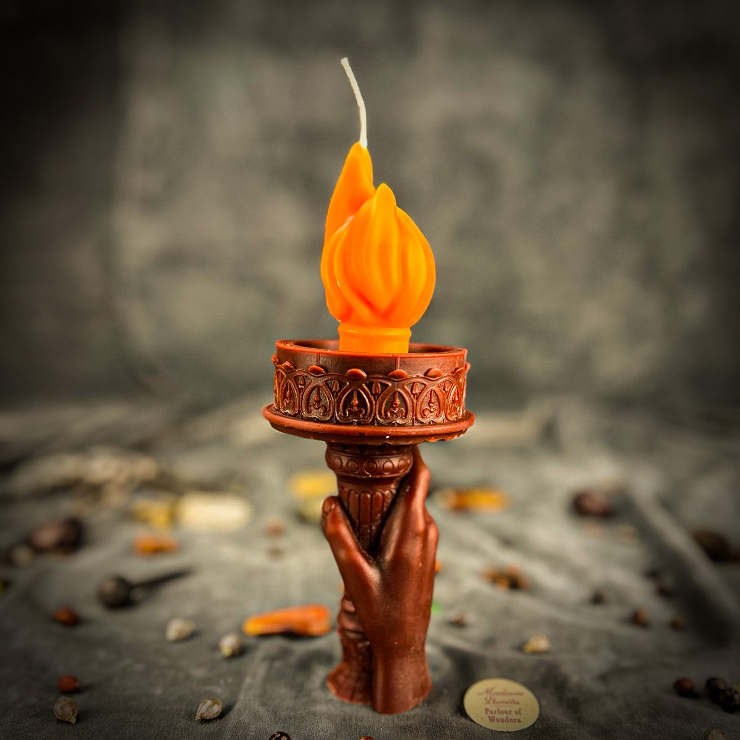 Brown Liberty and Justice Candle