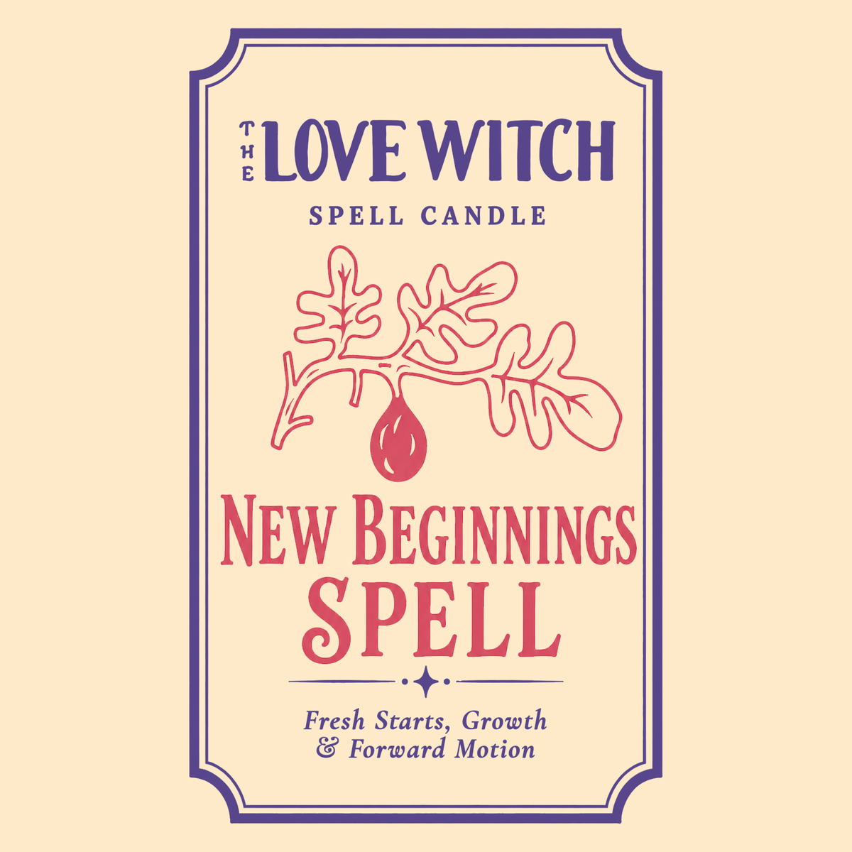 New Beginnings Spell - Beeswax Vigil Candle by The Love Witch