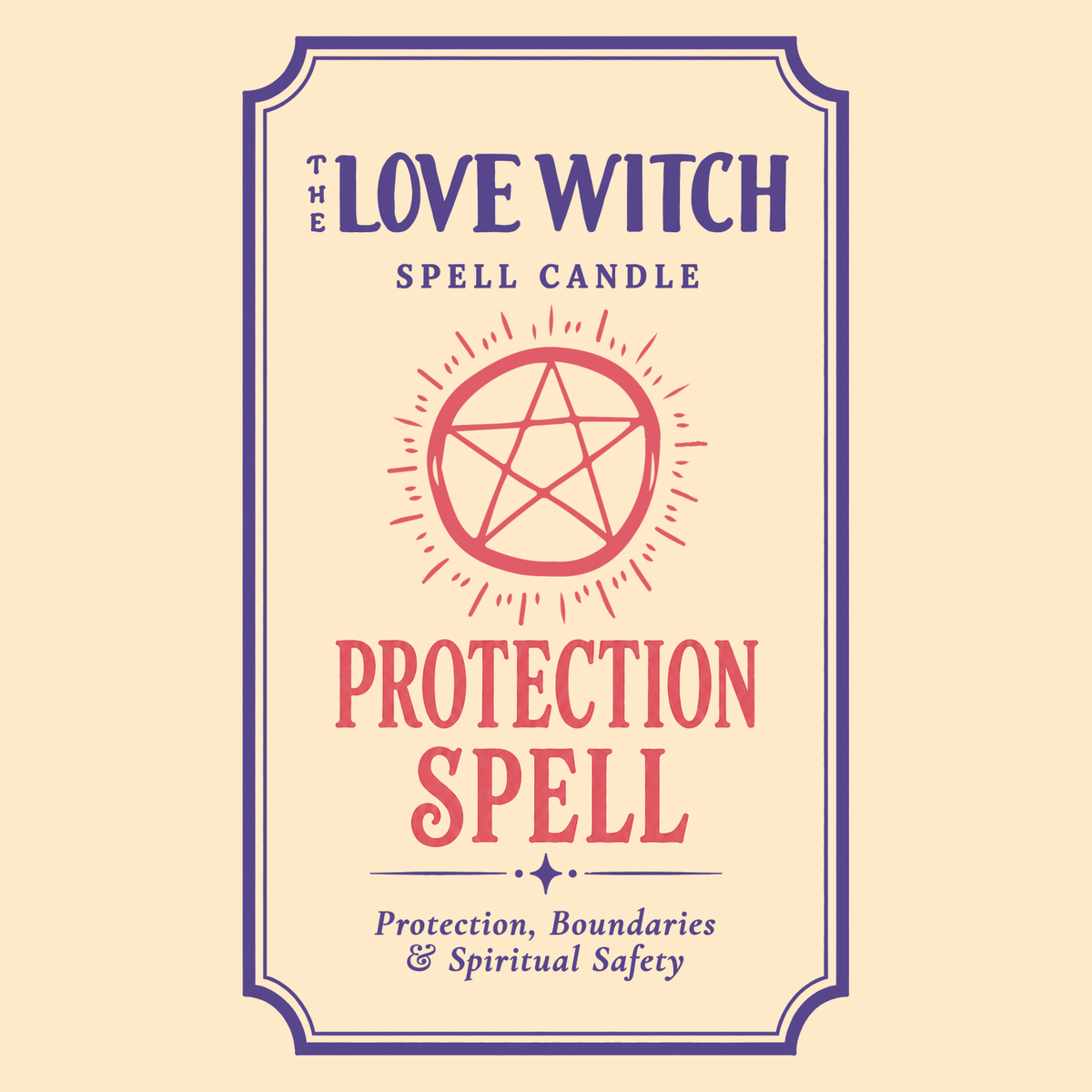 Protection Spell - Beeswax Vigil Candle by The Love Witch