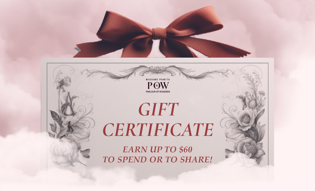 This Week Only! Get Up To $60 Cash Back in Parlour of Wonders Gift Certificates!