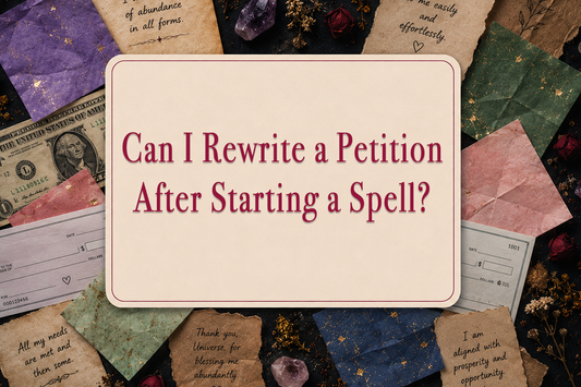 Can I Rewrite a Petition After Starting a Spell?