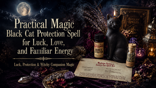 Practical Magic Black Cat Protection Spell for Luck, Love, and Familiar Energy