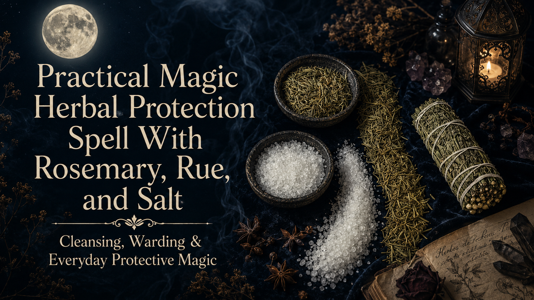 Practical Magic Herbal Protection Spell With Rosemary, Rue, and Salt