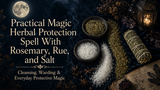 Practical Magic Herbal Protection Spell With Rosemary, Rue, and Salt