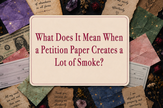 What Does It Mean When a Petition Paper Creates a Lot of Smoke?