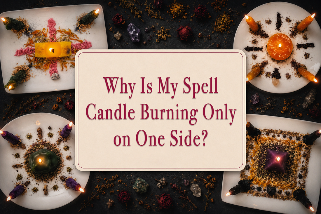 Why Is My Spell Candle Burning Only on One Side?