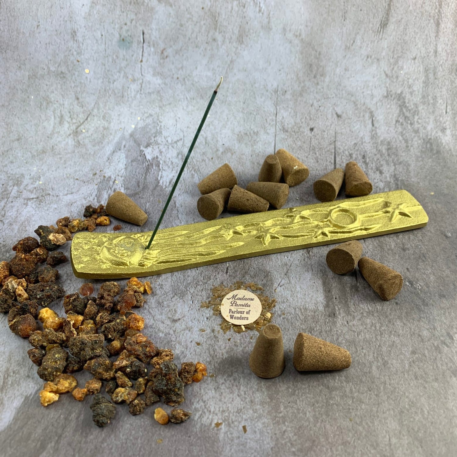 Sun Moon and Stars Incense Burner