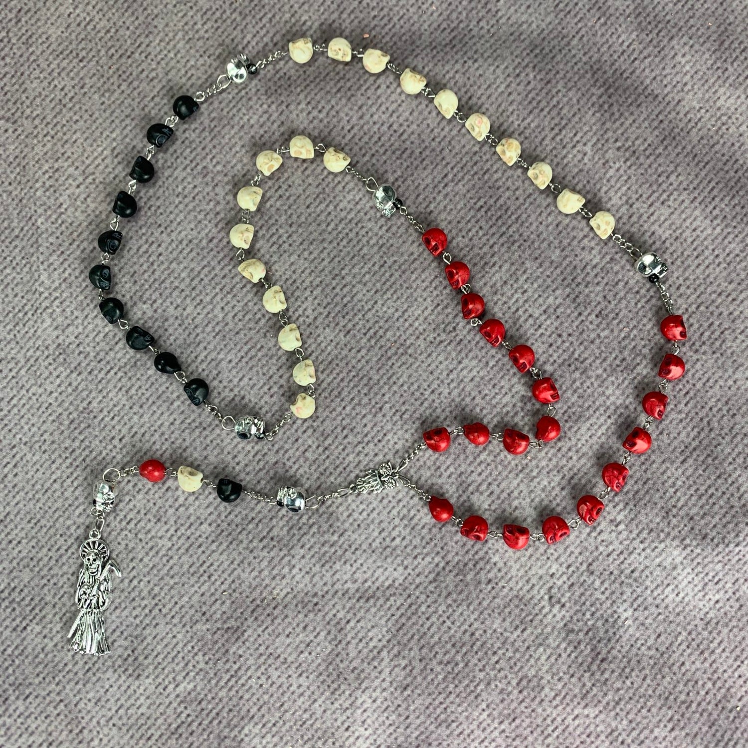 Santa Muerte Bony Lady Rosary