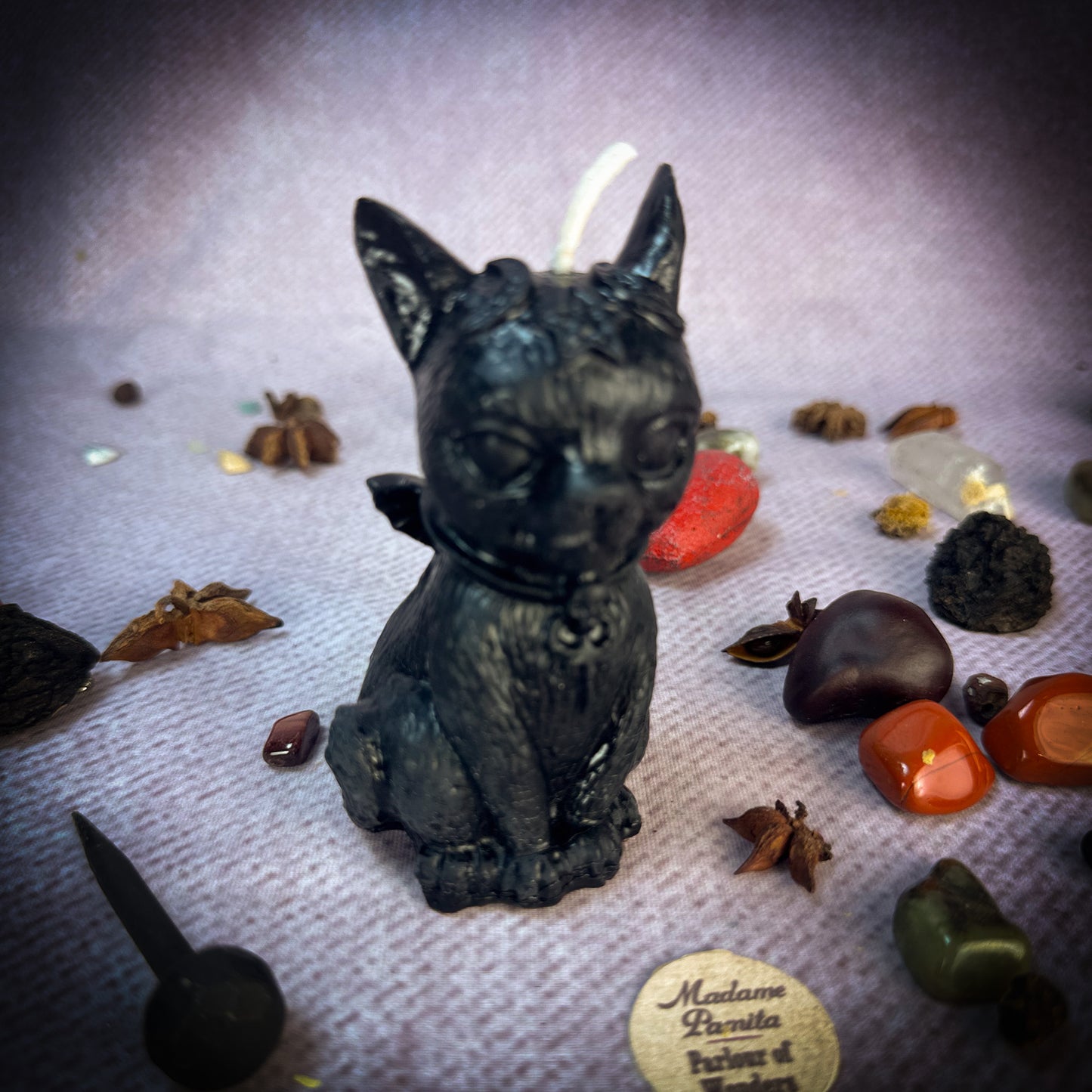 Halloween Kitten Spell Candles Nadja