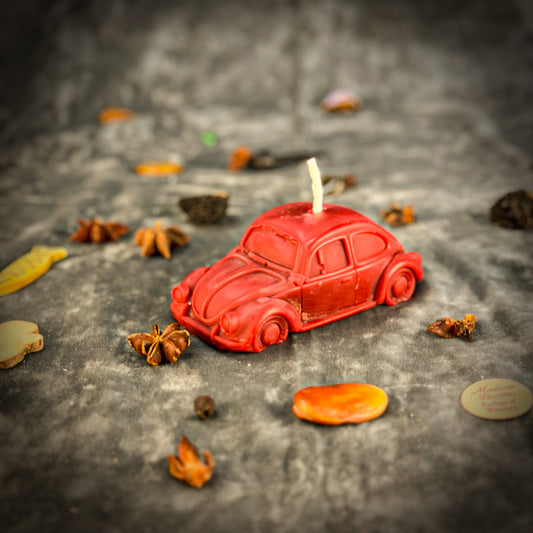Red Car Candle