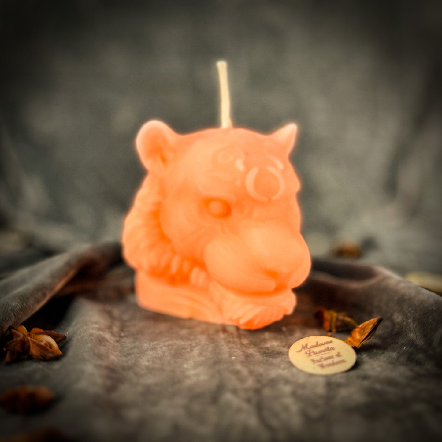 Tiger Candle Pink 