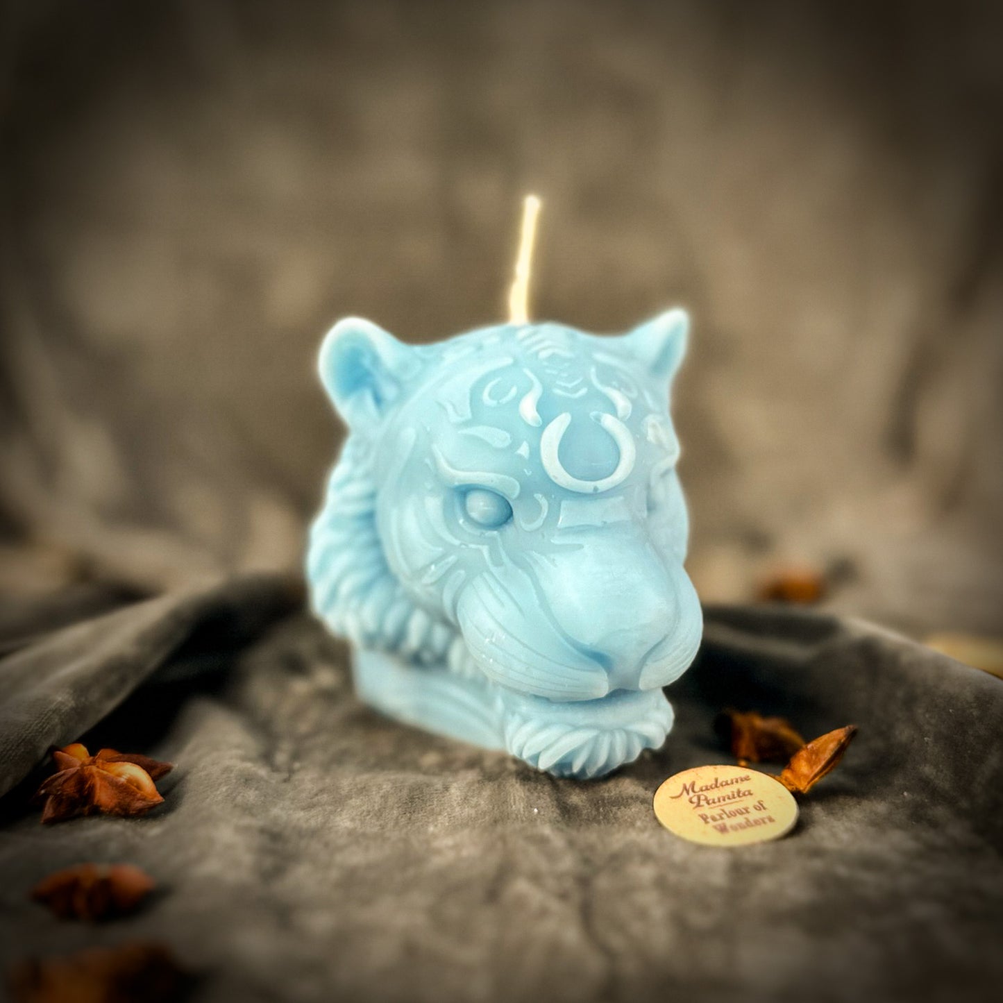 Blue Tiger Candle 