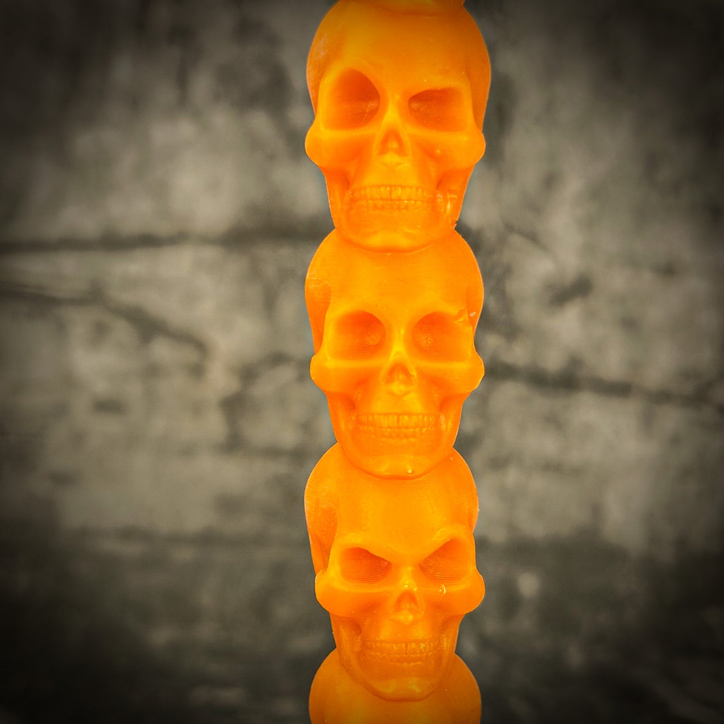 Orange Eight Day Skull 
