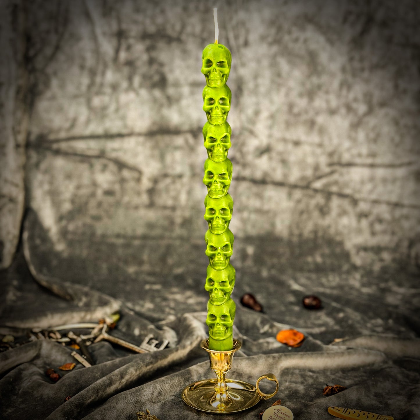 Green Eight Day Skull 