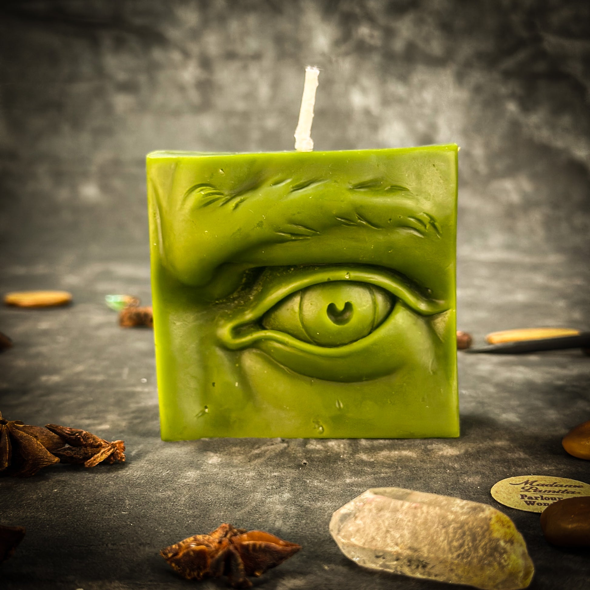 Green Ex-Voto Eye Candle 