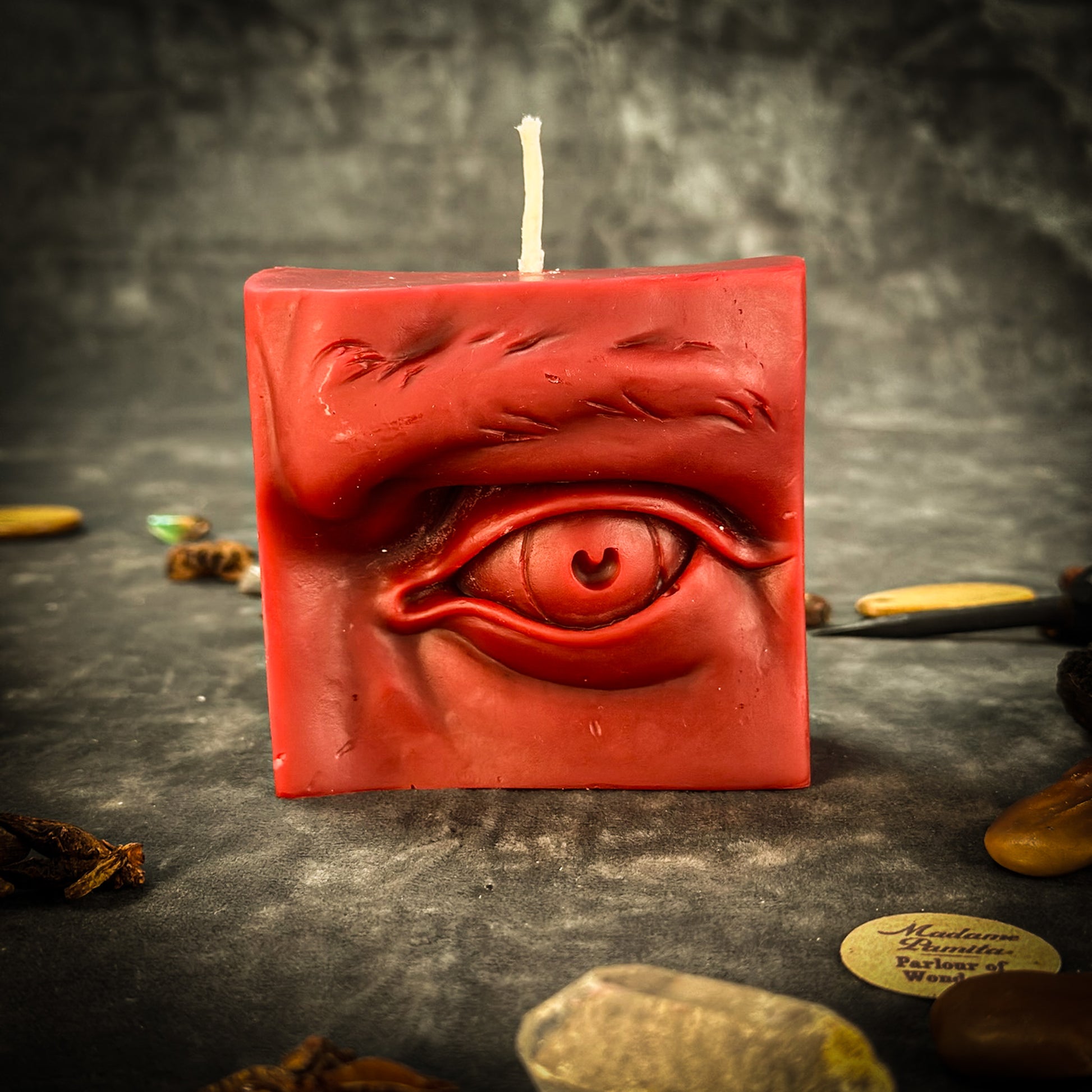 Red Ex-Voto Eye Candle 