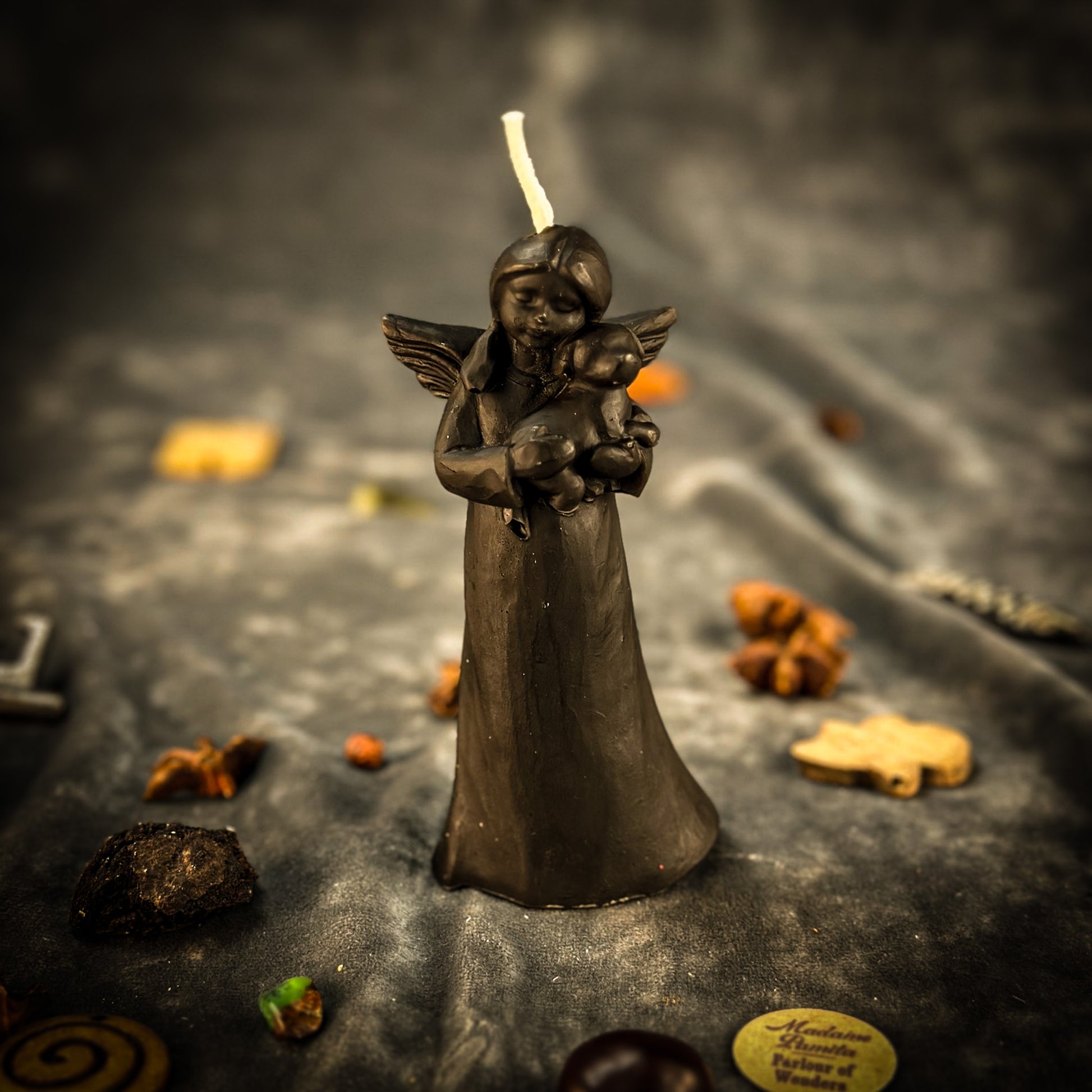 Black Dog Guardian Candle 