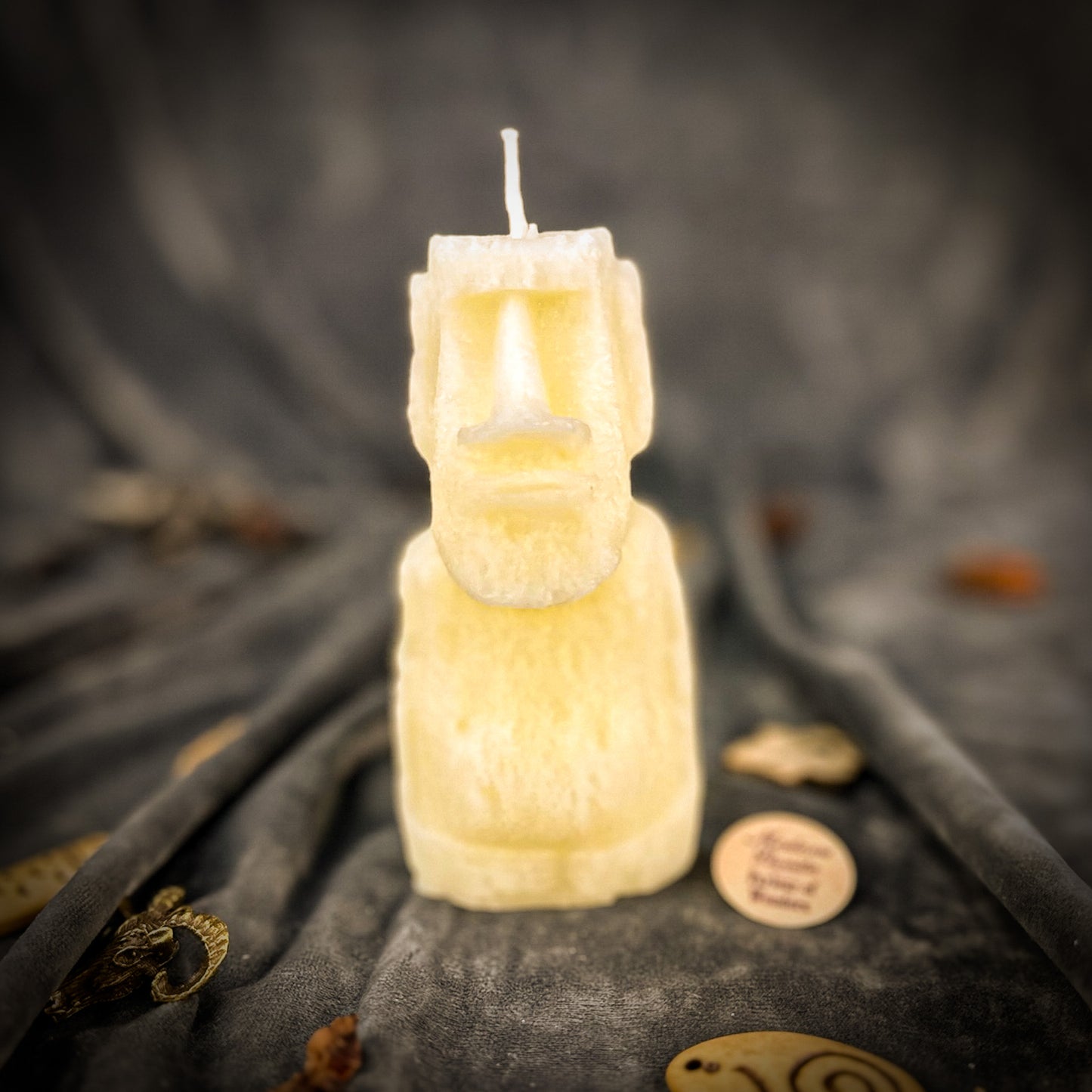 White Moai Ancestral Power Spell Candle
