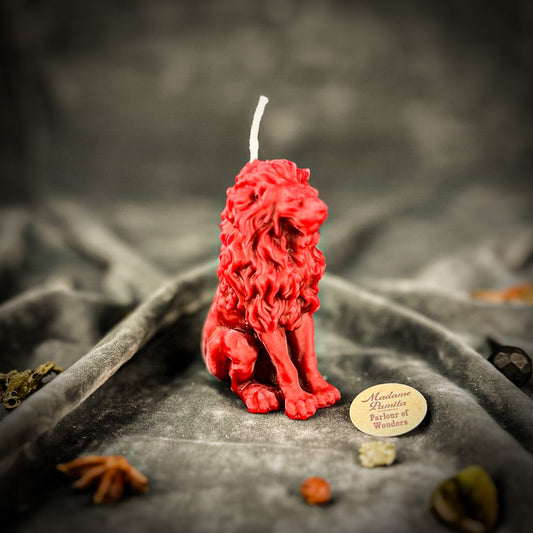 Red Proud Lion Spell Candle