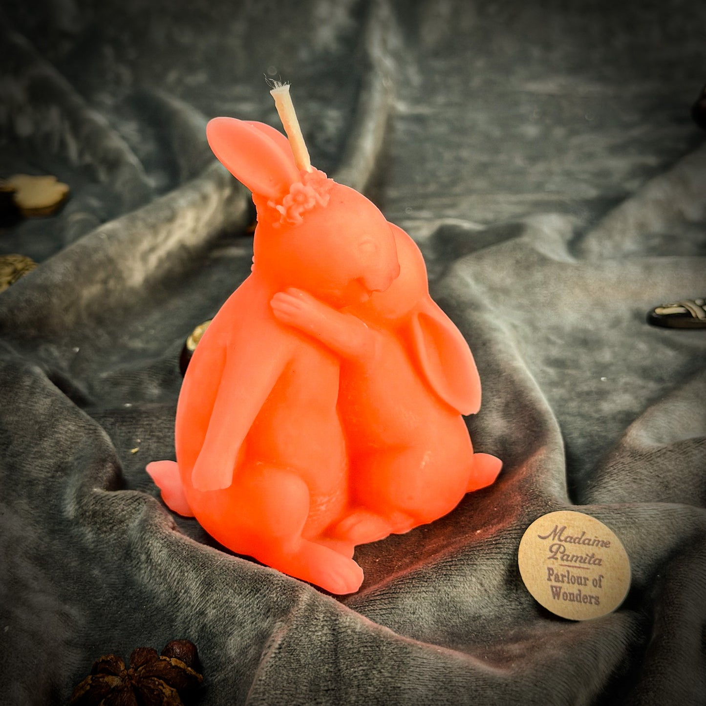 Beeswax Rabbit Rabbit Spell Candle