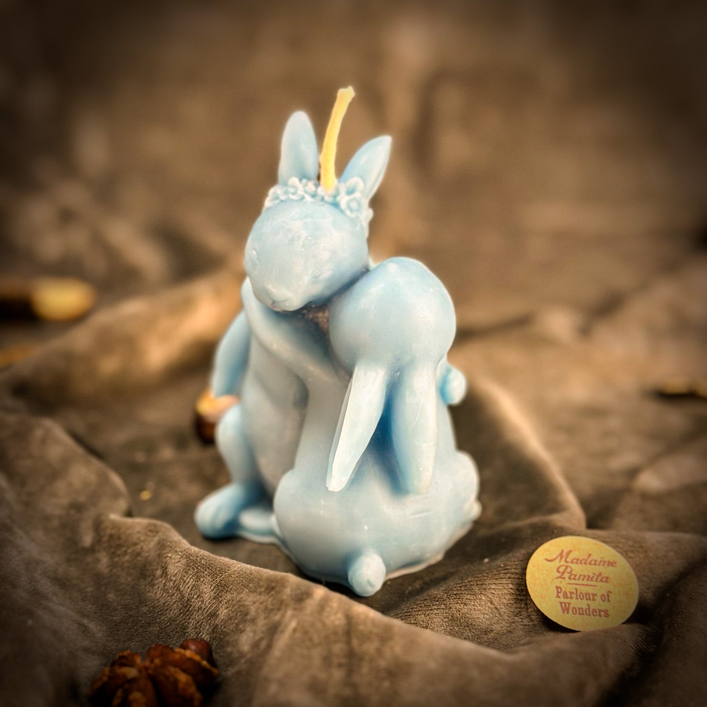 Beeswax Rabbit Rabbit Spell Candle