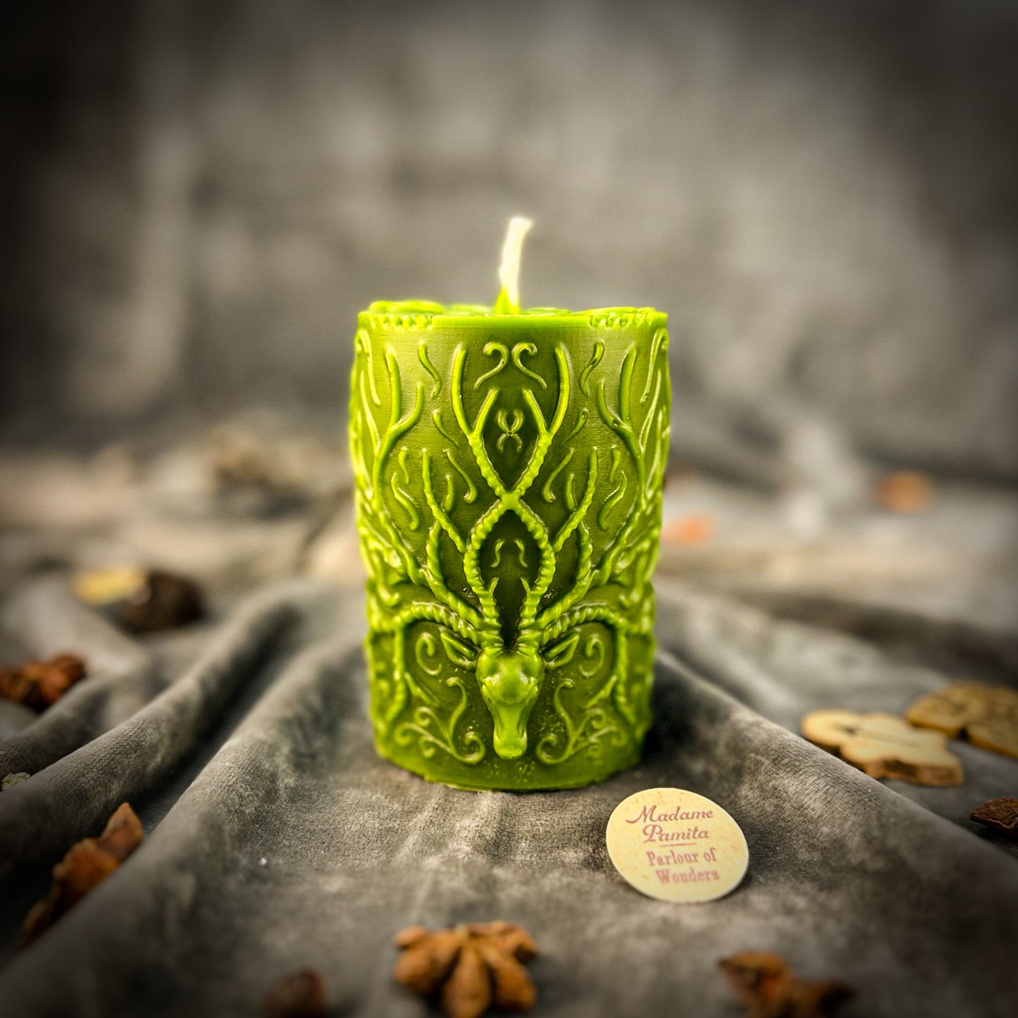Green Stag of the Quest Candle