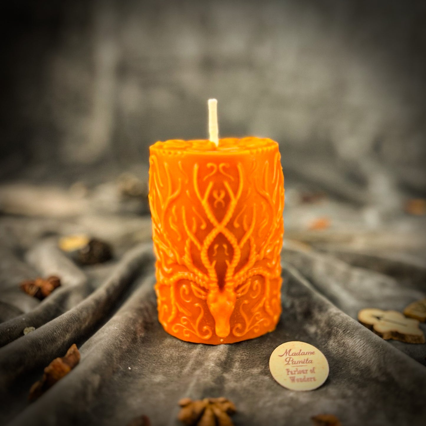 Orange Stag of the Quest Candle