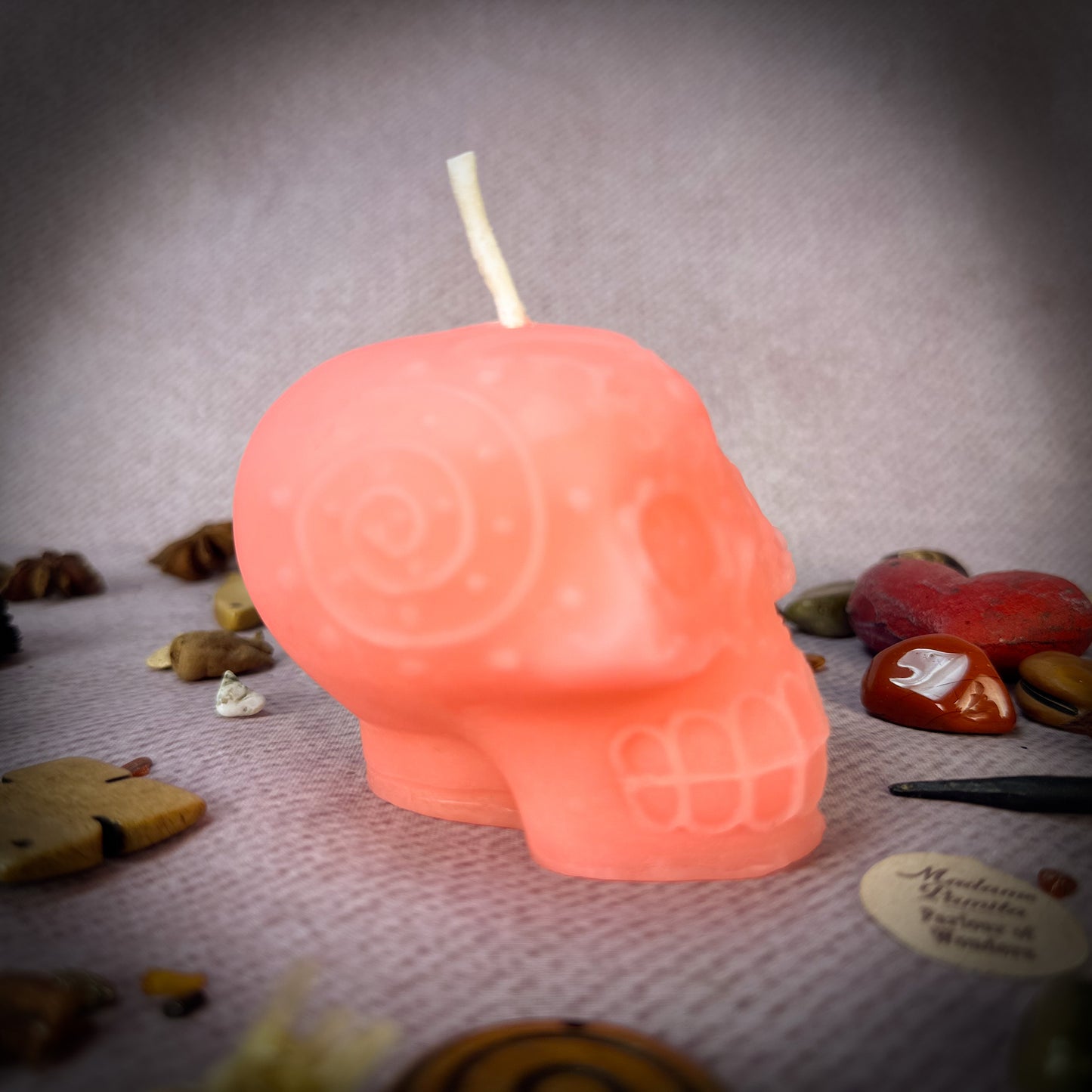 Limited Edition Beeswax Calavera Sugar Skull Candle