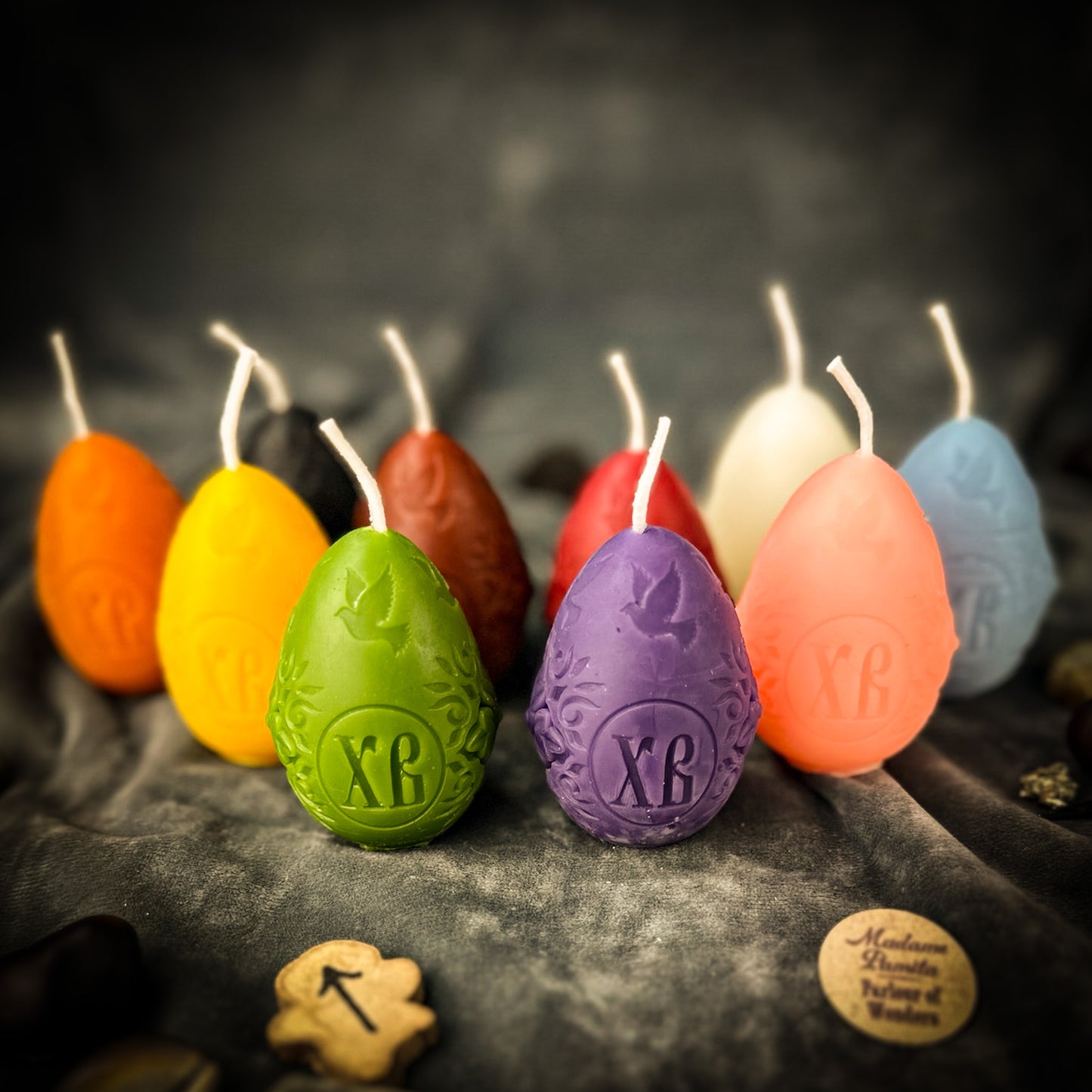 Beeswax Ukrainian Easter Egg Pysanka Spell Candle - Blessing, Protection & Renewal