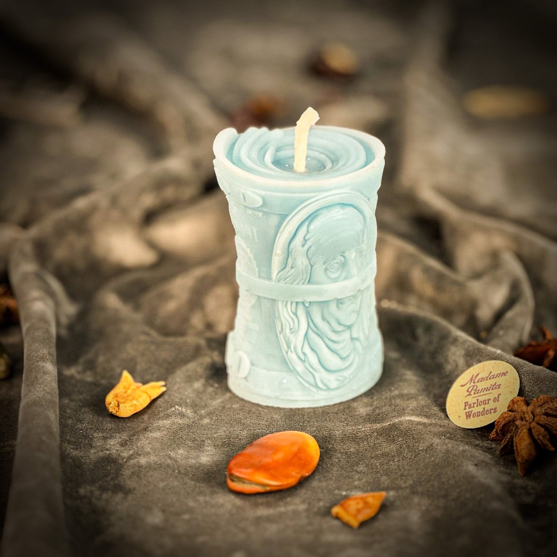 Pay Me Candle Blue