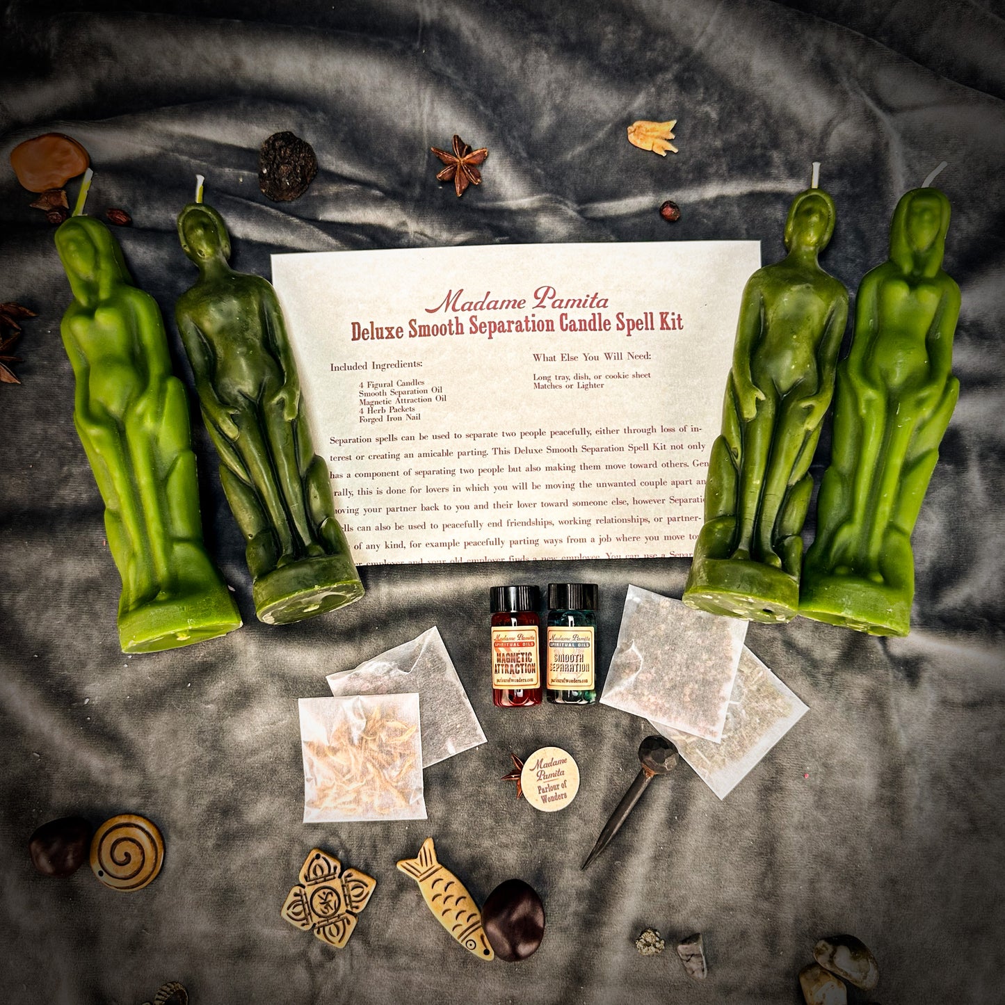 Deluxe Smooth Separation Candle Spell Kit - Human/Female