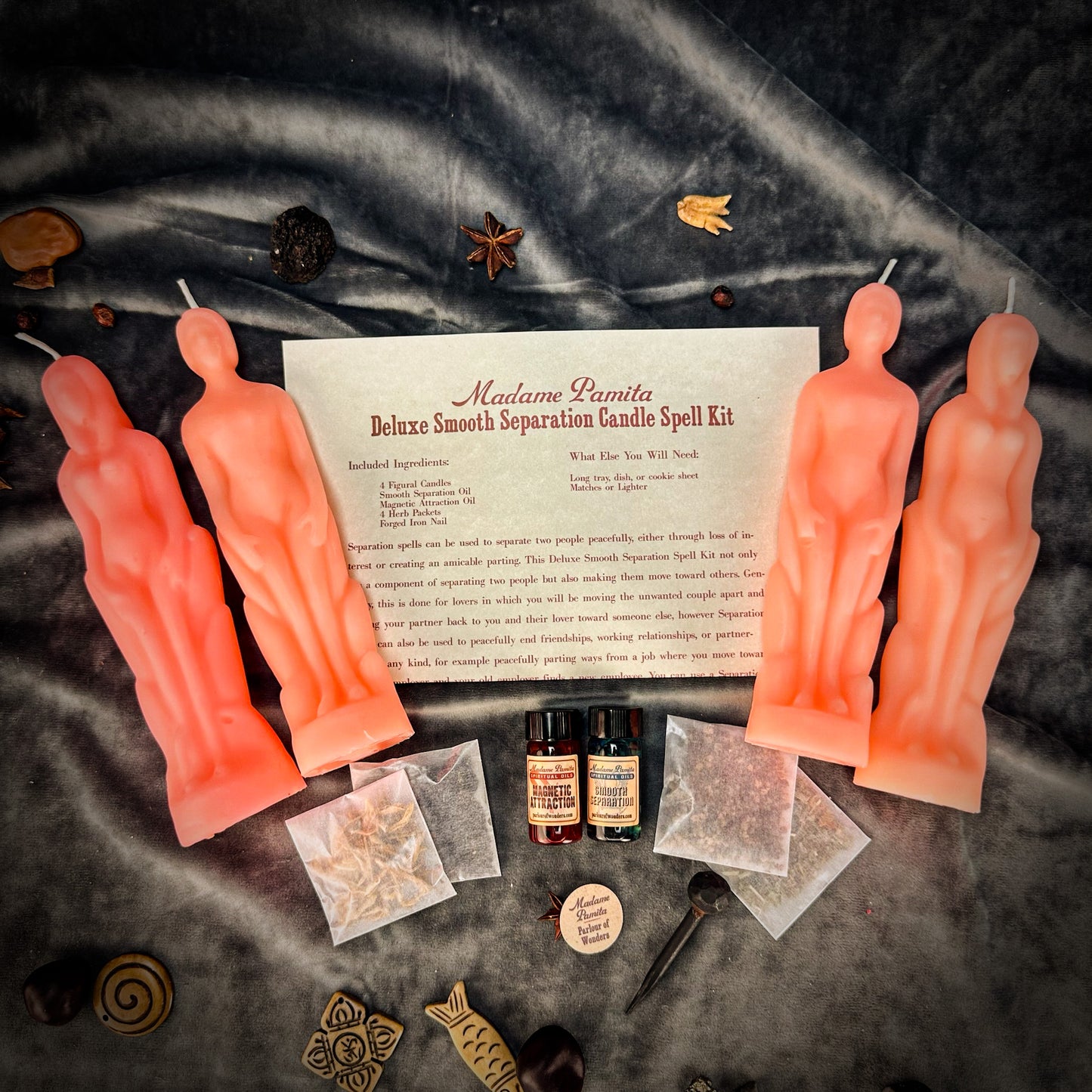 Deluxe Smooth Separation Candle Spell Kit - Human/Female
